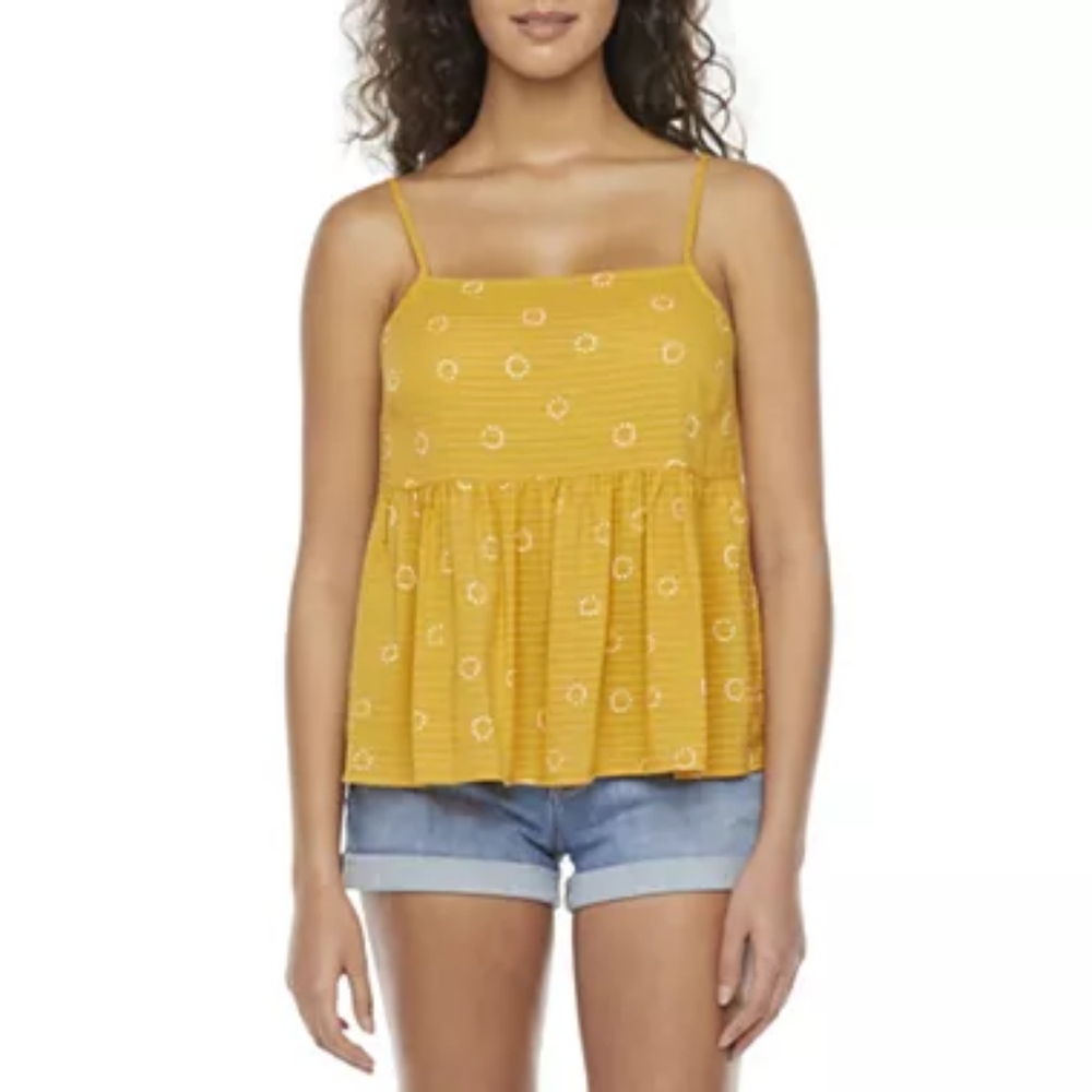 a.n.a Women's Junior's Square Neck Sleeveless Tank Top Small